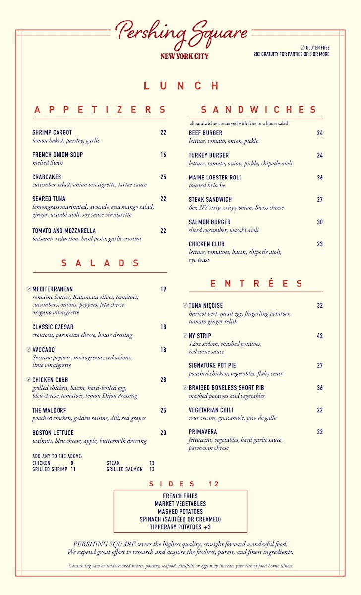 Pershing Square Menu - Image 3