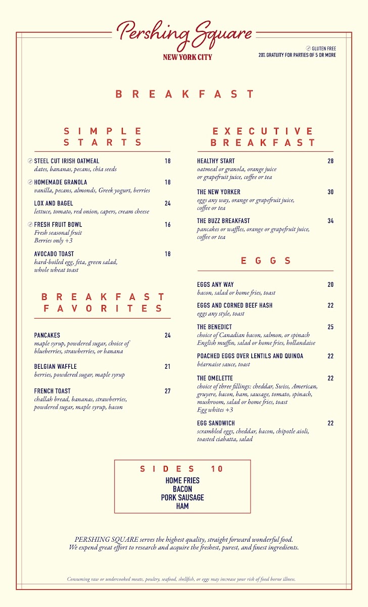 Pershing Square Menu - Image 4